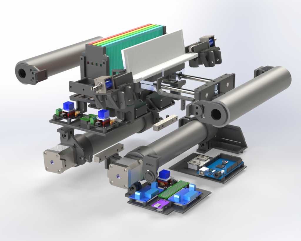 CAD render of the loom assembly